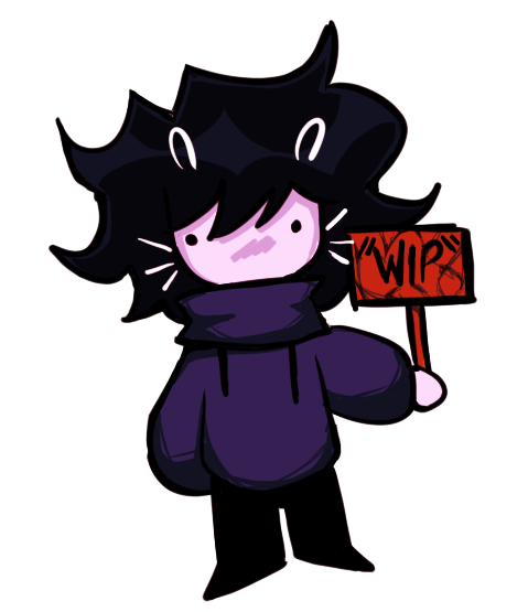 Little girl holding a sign that says WIP